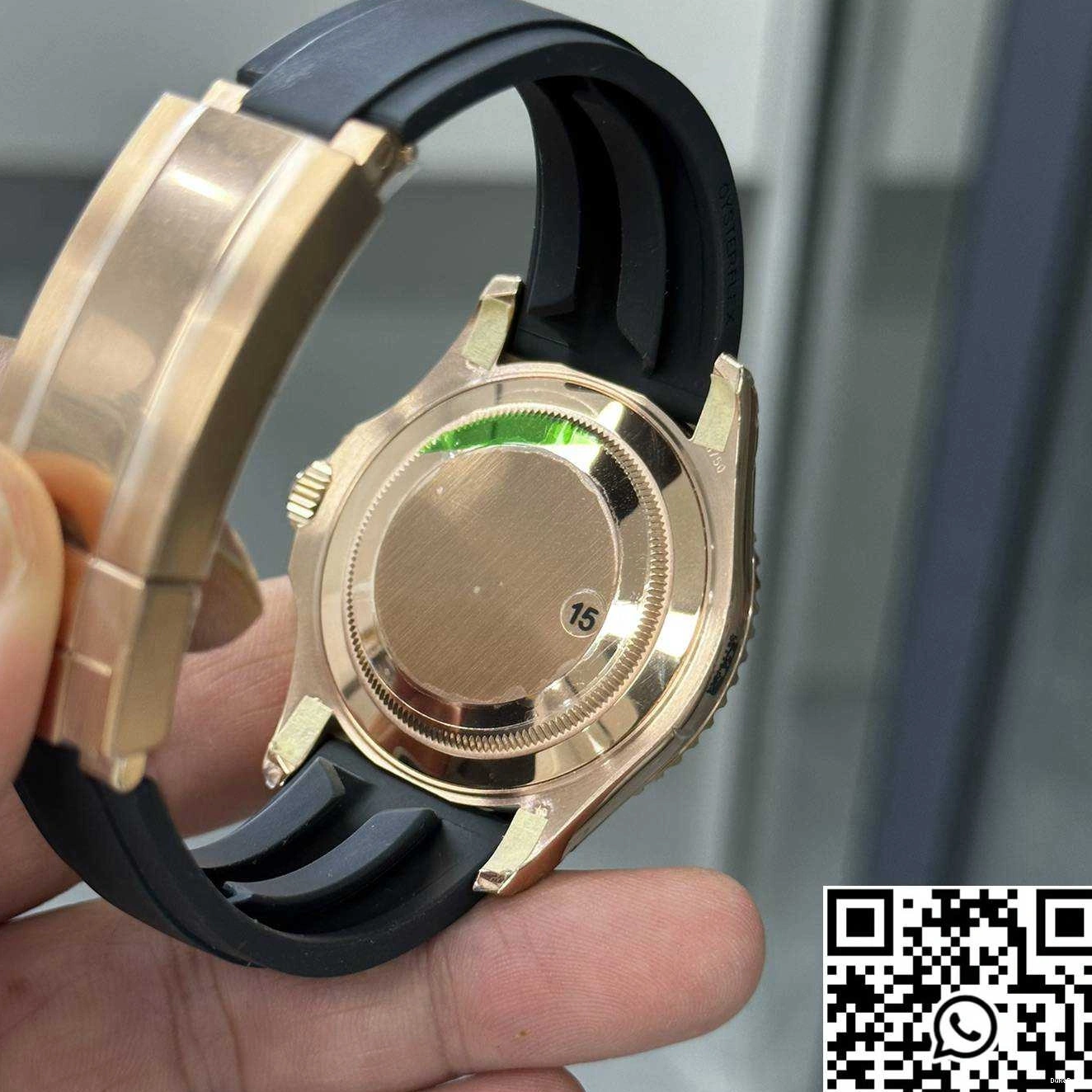 Yacht Rolex VS Rose Master Factory M126655-0002 Black Gold Dial 0331